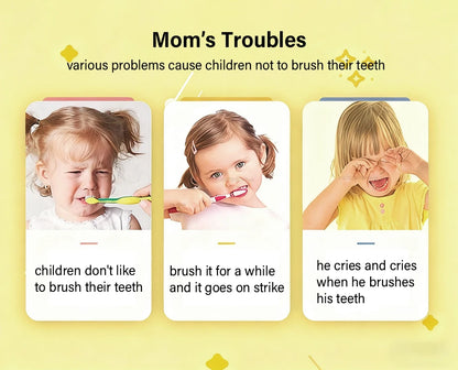 Electric Toothbrush for Children U Shaped Electric Child Toothbrush USB Rechargeable Cartoon Kids Children's Electric Toothbrush
